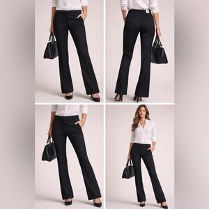 Abercrombie & Fitch Curve Love Slim Boot Dress Pants Black Size 30 Short NWT